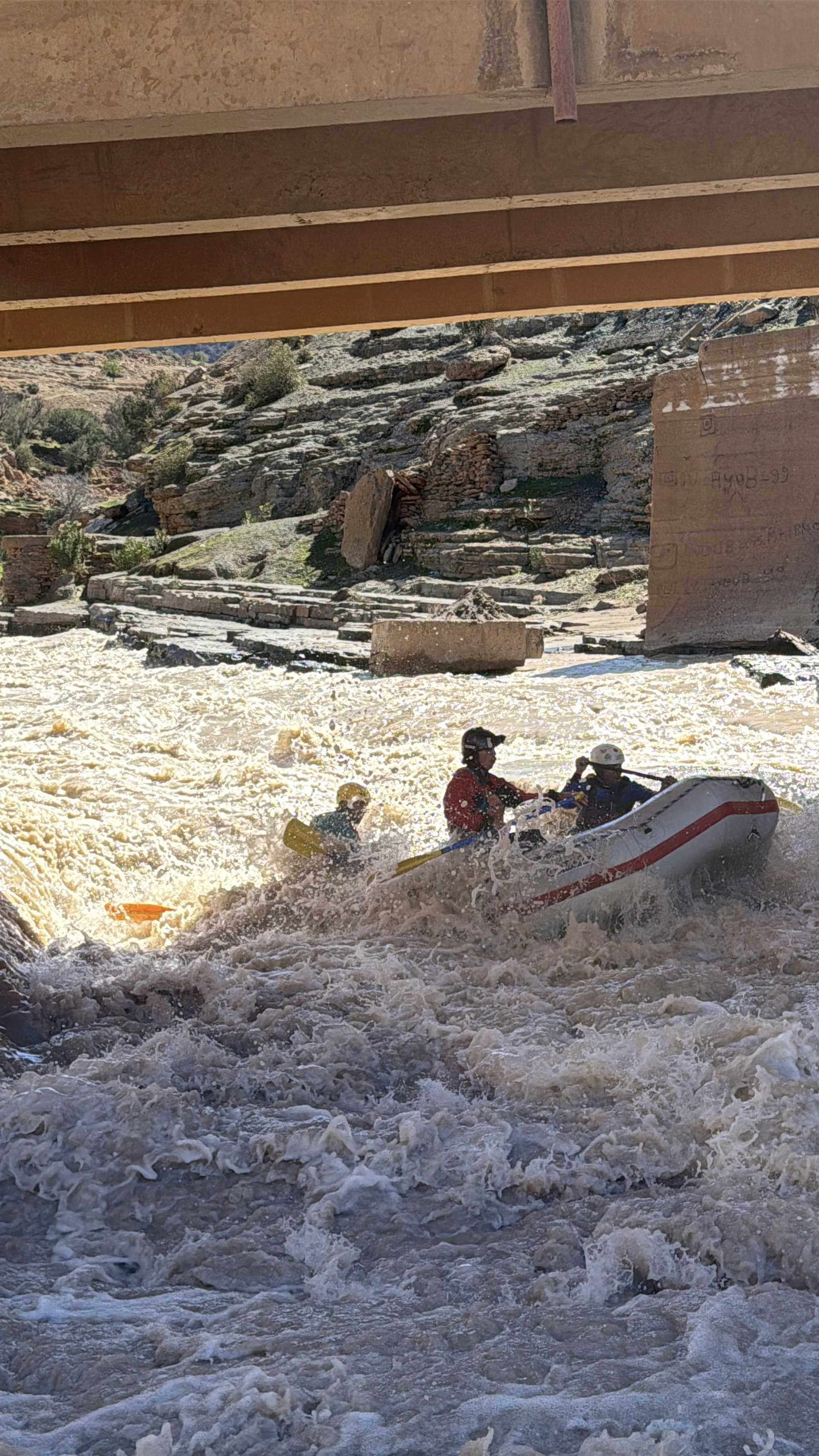 Rafting aventure 30km sur l'Oued Ahansal