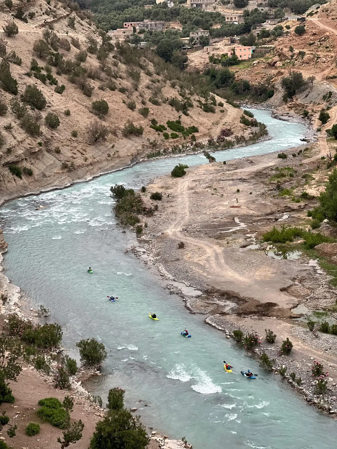 Río del Alto Atlas visto desde arriba