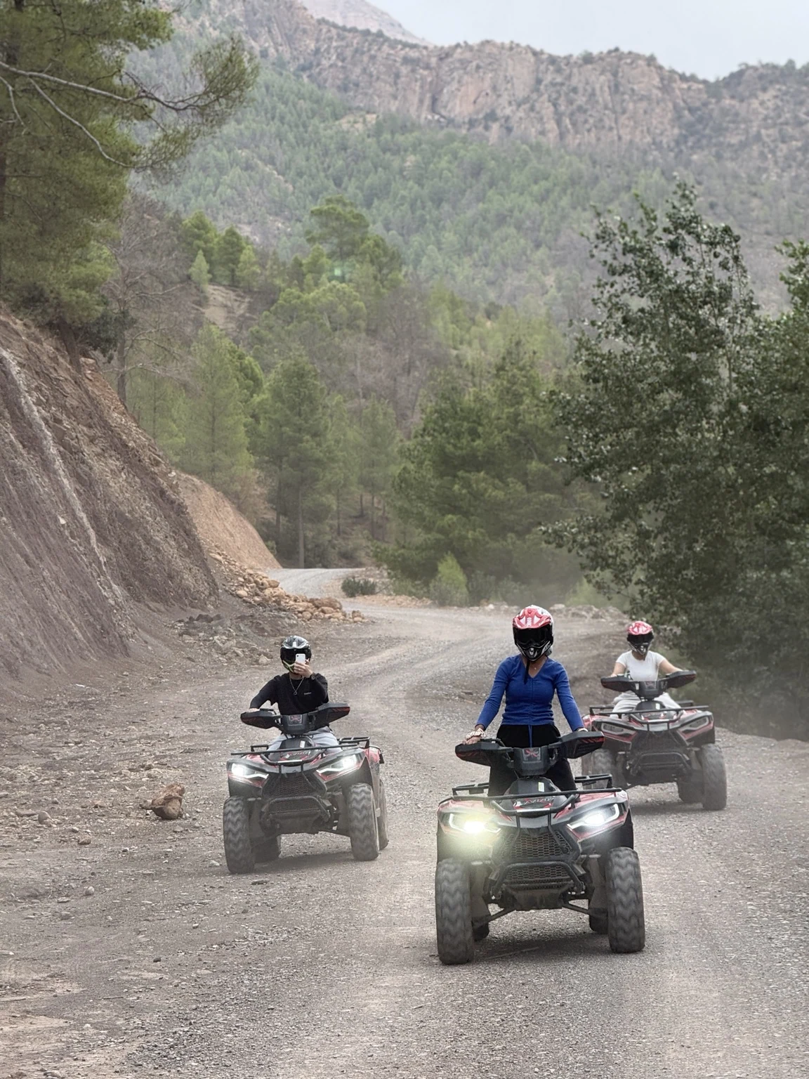 Quad on Atlas mountain track