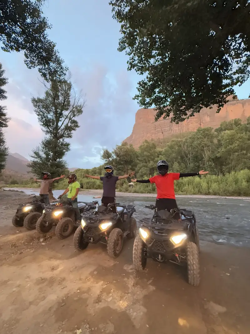 Quad excursion on mountain tracks in Imsfrane