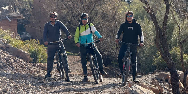 Parcours VTT dans les montagnes de l'Atlas à Imsfrane